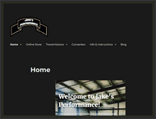 Tablet Screenshot of jakesperformance.com